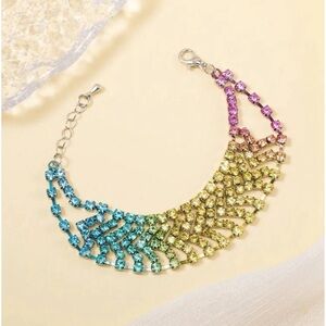 Rhinestone bracelet with extender